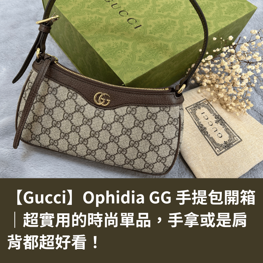 【Gucci】 Ophidia GG 手提包開箱 ｜ 超實用的時尚單品，手拿或是肩背都超好看！